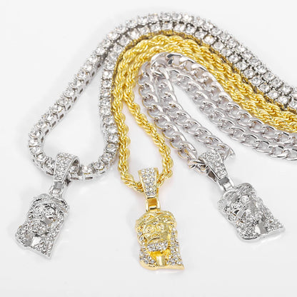 Iced Out Jesus Piece Pendant